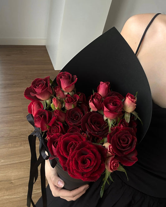 Mini Rose In Ice Cream Cone