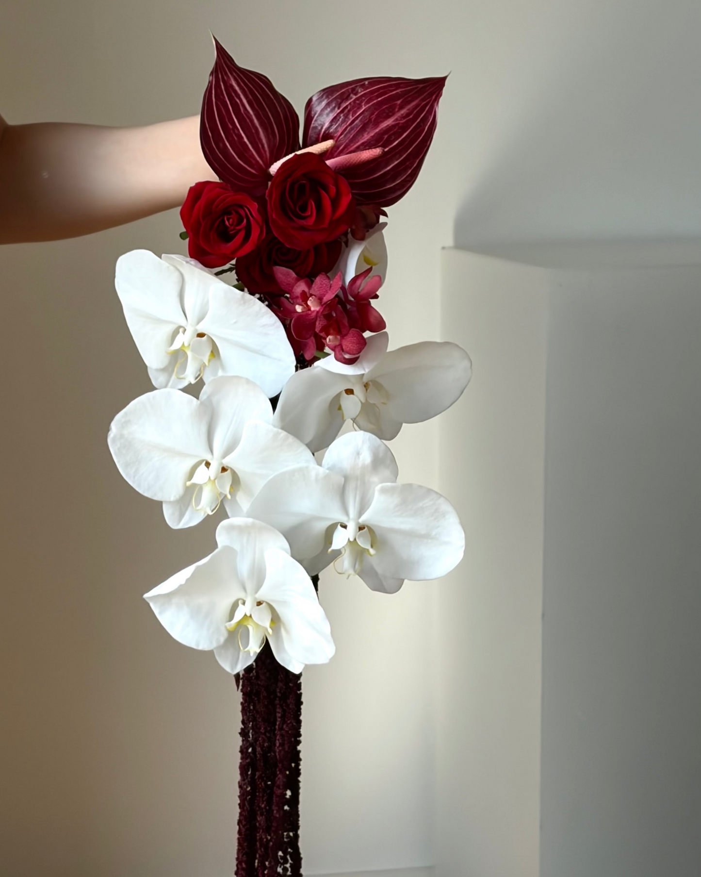 Scarlet Hearts Bridal Bouquet
