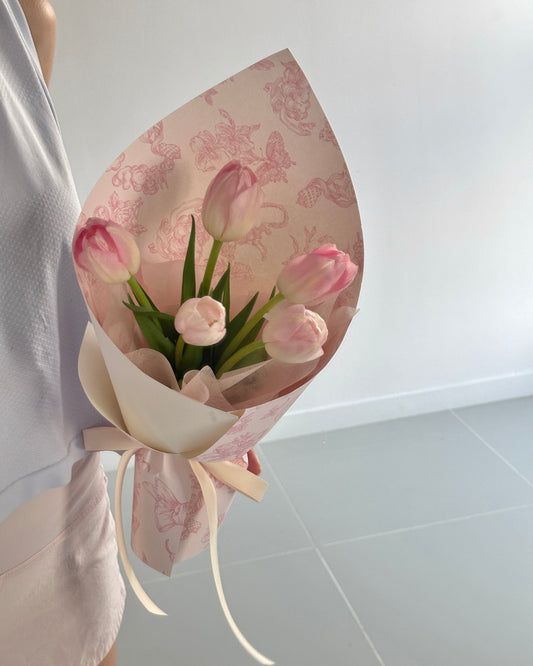 Pink Tulip Bouquet - Petite