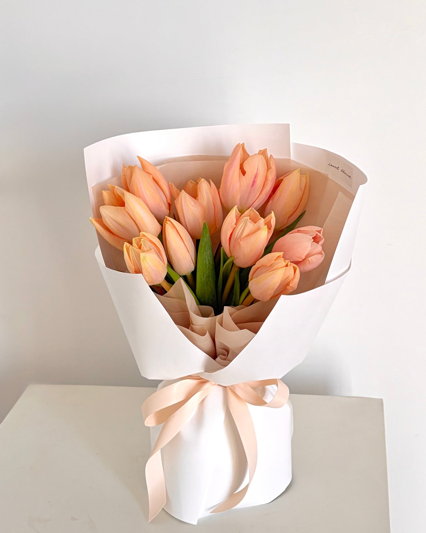 Peach Apricot Tulips