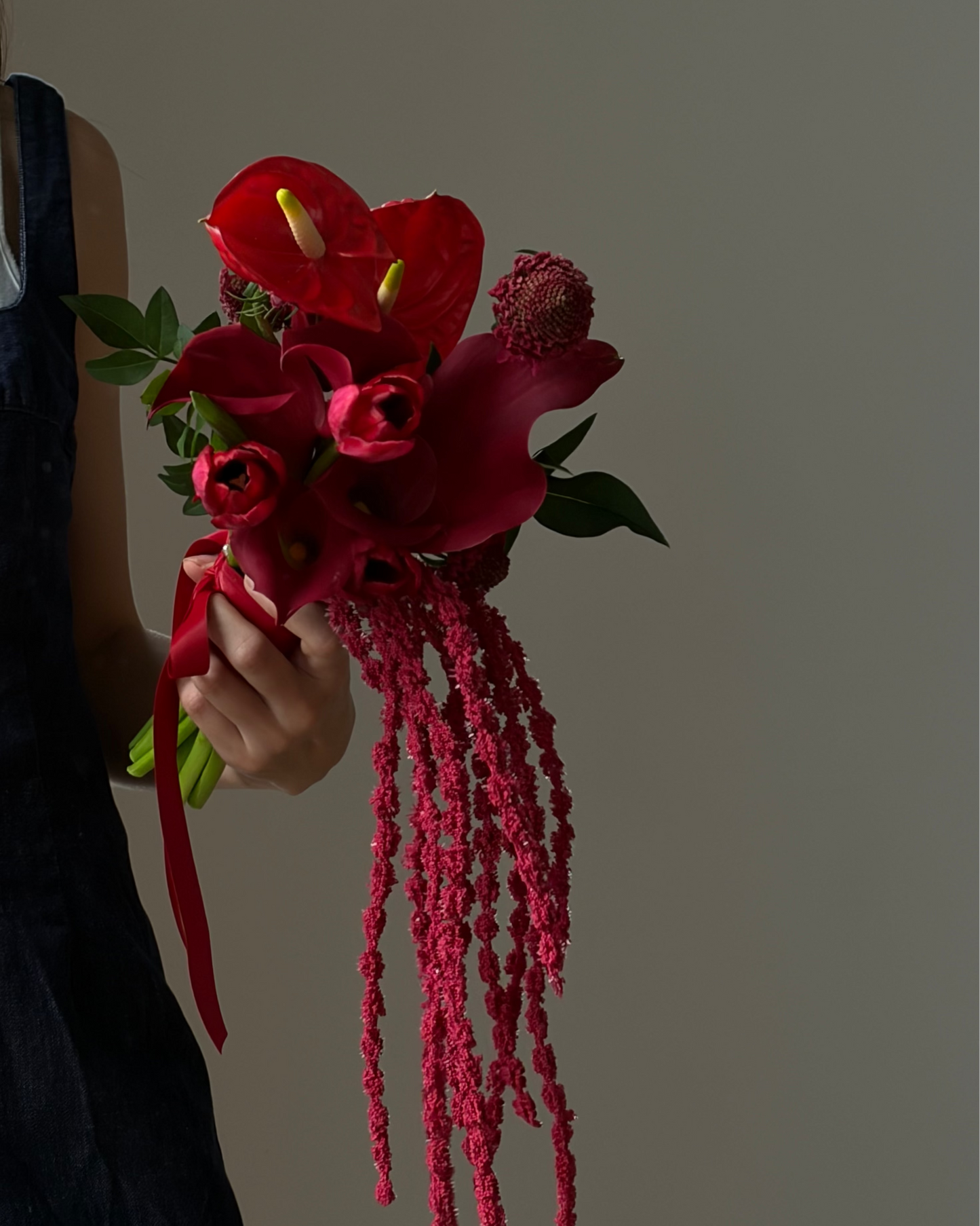 Customise Red Mix Bridal Bouquet