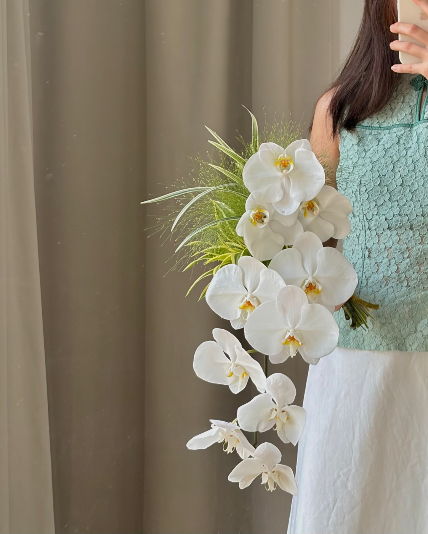 9 Orchids Bridal Bouquet