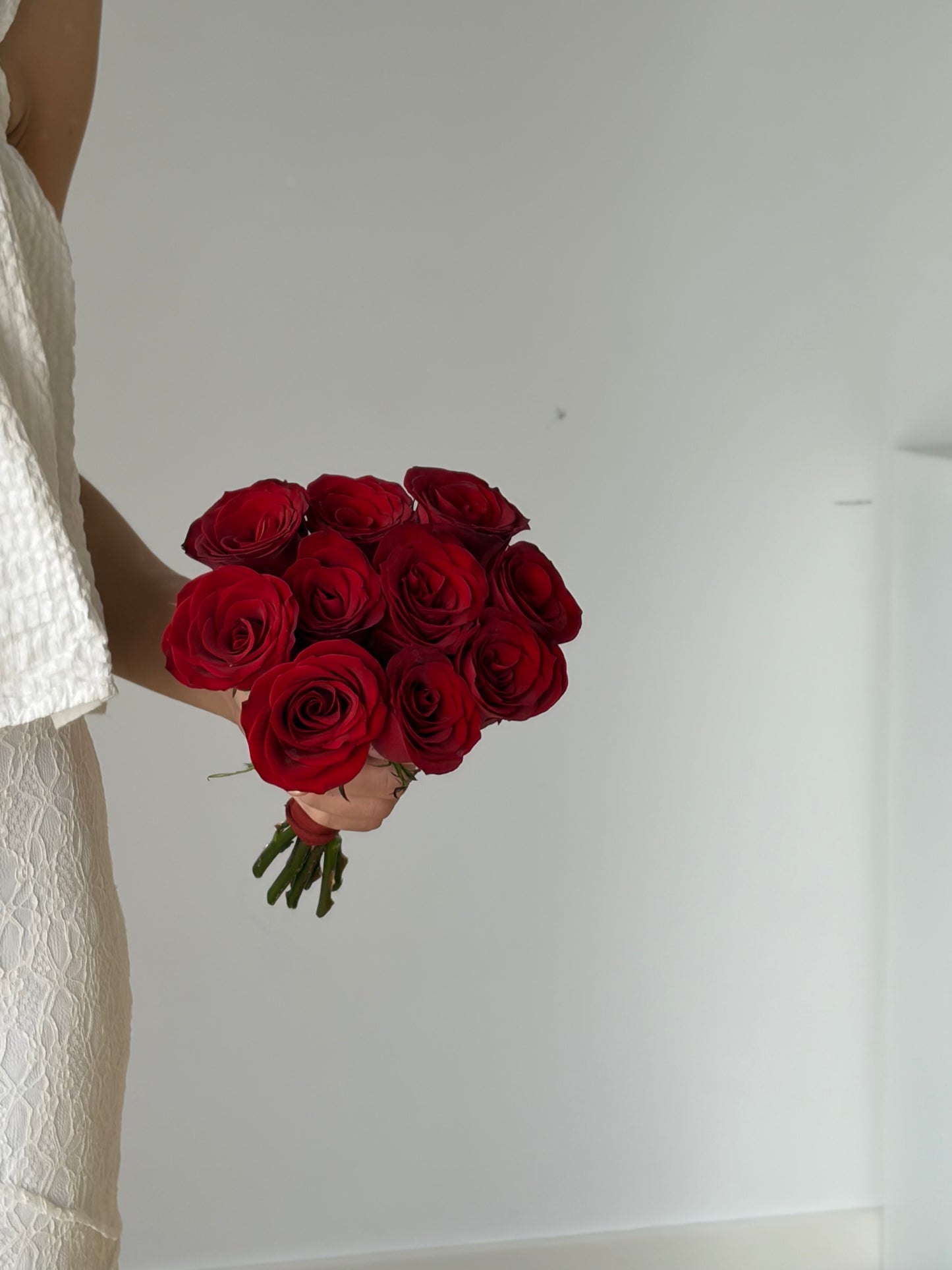 Classic Red Rose Bridal Bouquet