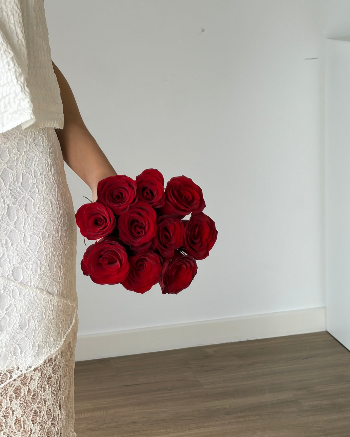 Classic Red Rose Bridal Bouquet