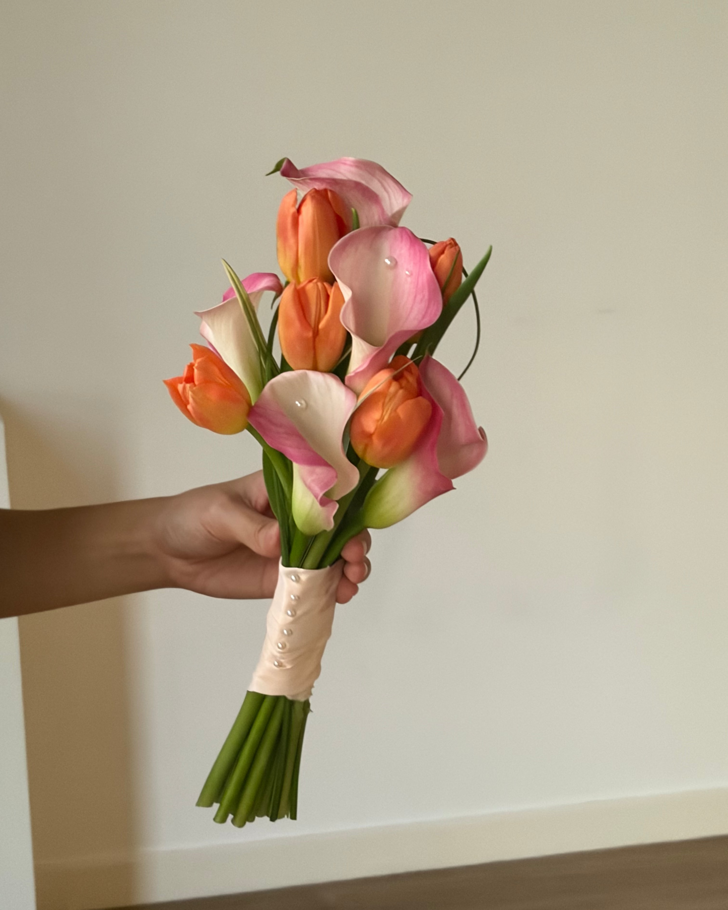 Sunset Coral Bridal Bouquet