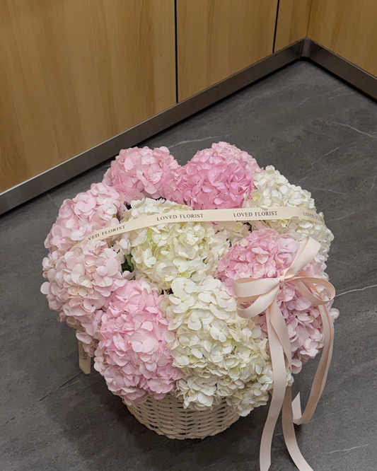Hydrangea Smooth Basket